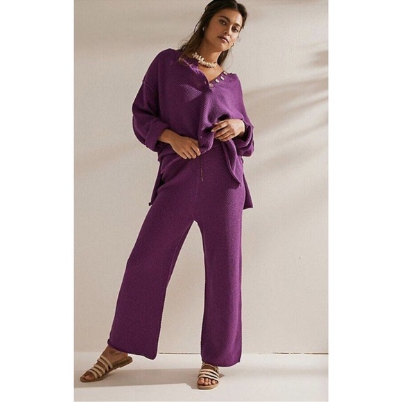 Free People Beach Hailee Sweater Knit Pants - Picture 2 of 7